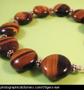 Photo of a tiger's eye necklace