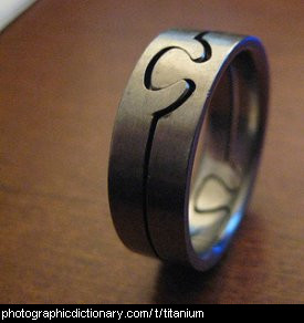 Photo of a titanium ring