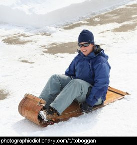 Photo of a toboggan