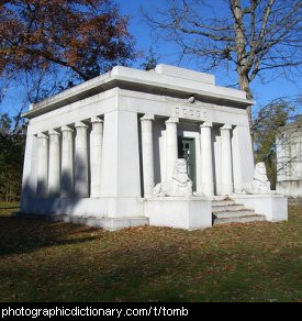 Photo of a mausoleum or tomb