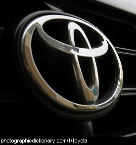 Photo of a Toyota badge