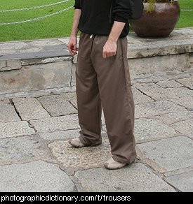 Photo of a man wearing trousers