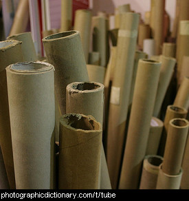 Photo of cardboard tubes