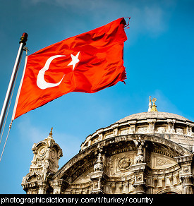 Photo of the Turkish flag