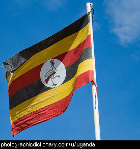 Photo of the Ugandan flag
