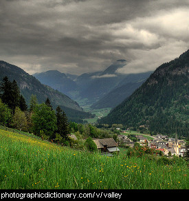 Photo of a valley