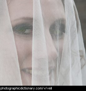 Photo of a woman wearing a veil