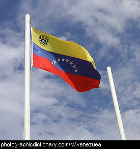 Photo of the Venezuelan flag