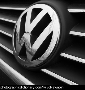 Photo of a Volkswagen badge