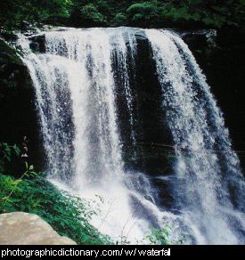 Photo of a waterfall