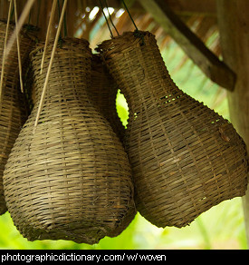 Photo of woven baskets