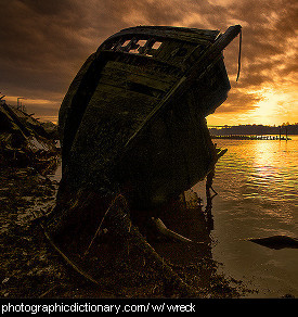 Photo of a shipwreck