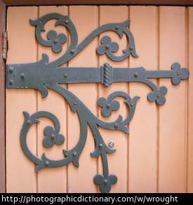 Wrought iron.