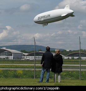 Photo of a zeppelin