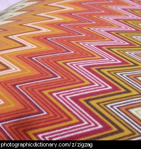 Photo of zigzag print cloth