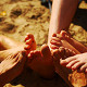 Photo of feet.