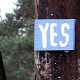 Photo of a sign that says Yes