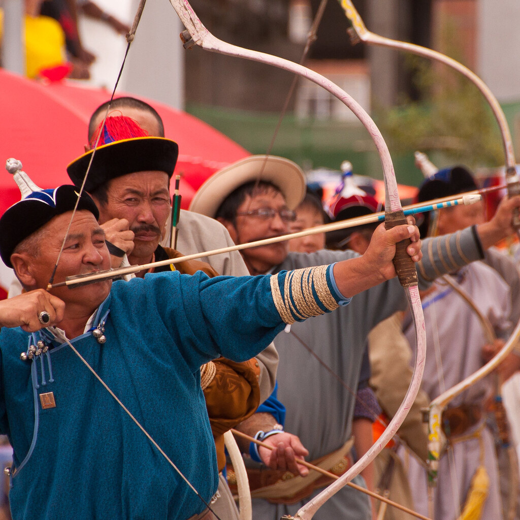 Photo of Mongolian archers