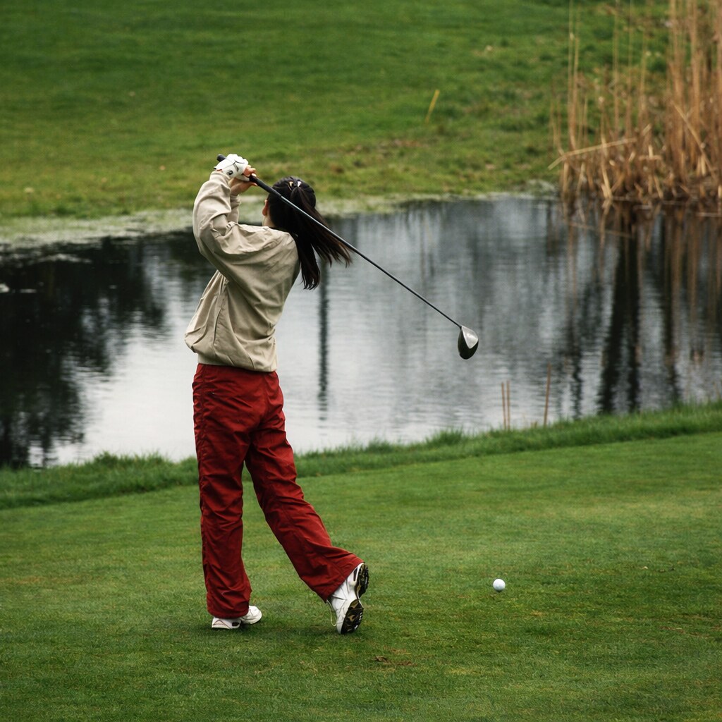 Photo of a golfer