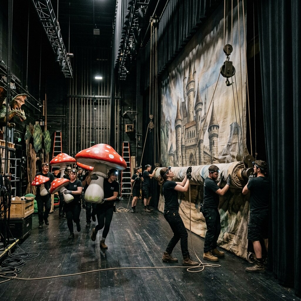 Generated image of the work behind the scenes