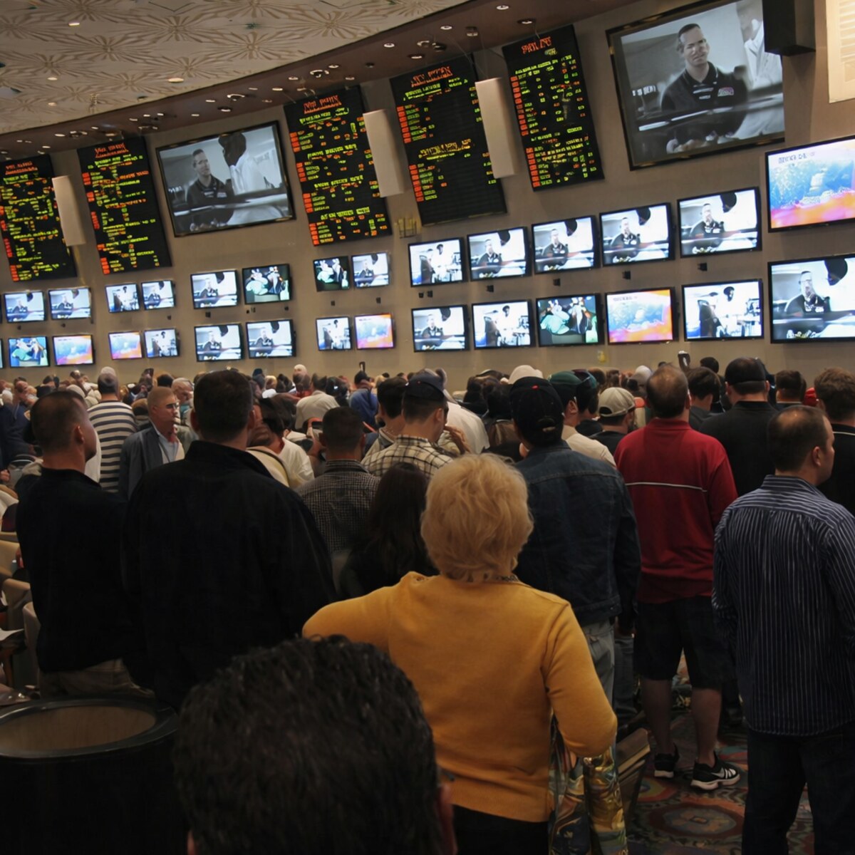Interior of a betting lounge