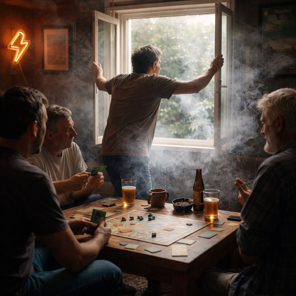 Generated image of someone clearing the air