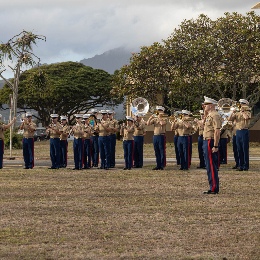 Photo of a military band