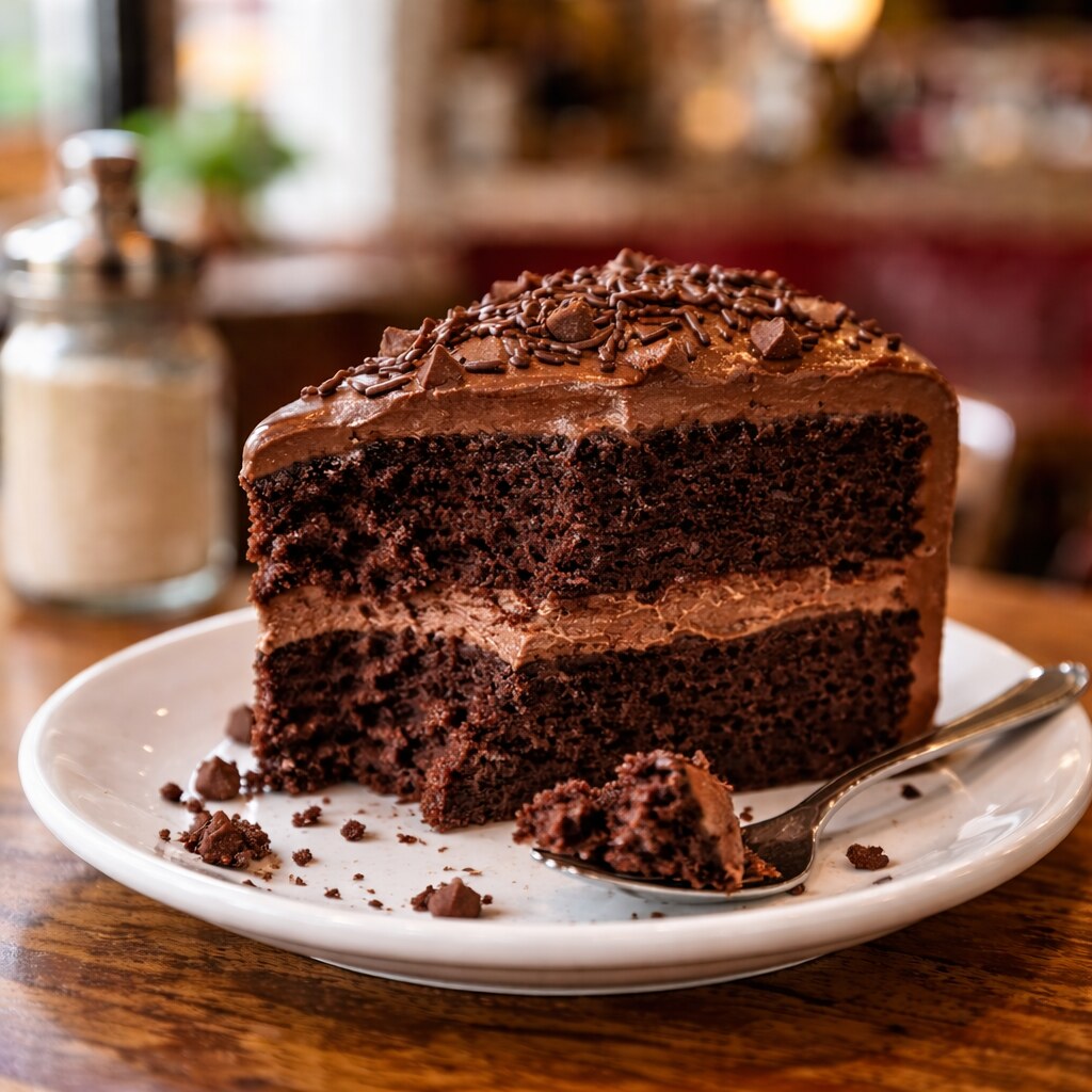 Generated image of a half eaten cake