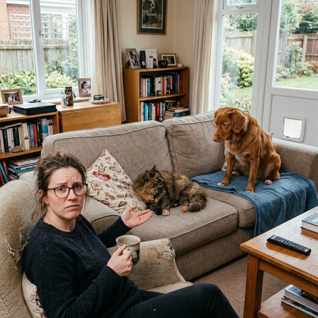 Generated image of a cat making itself at home