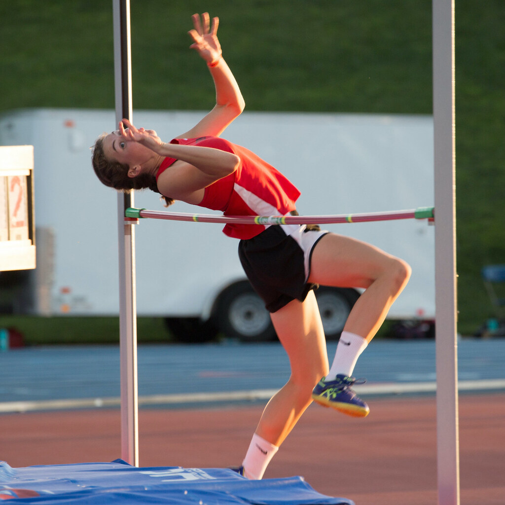 Photo of someone making a high jump