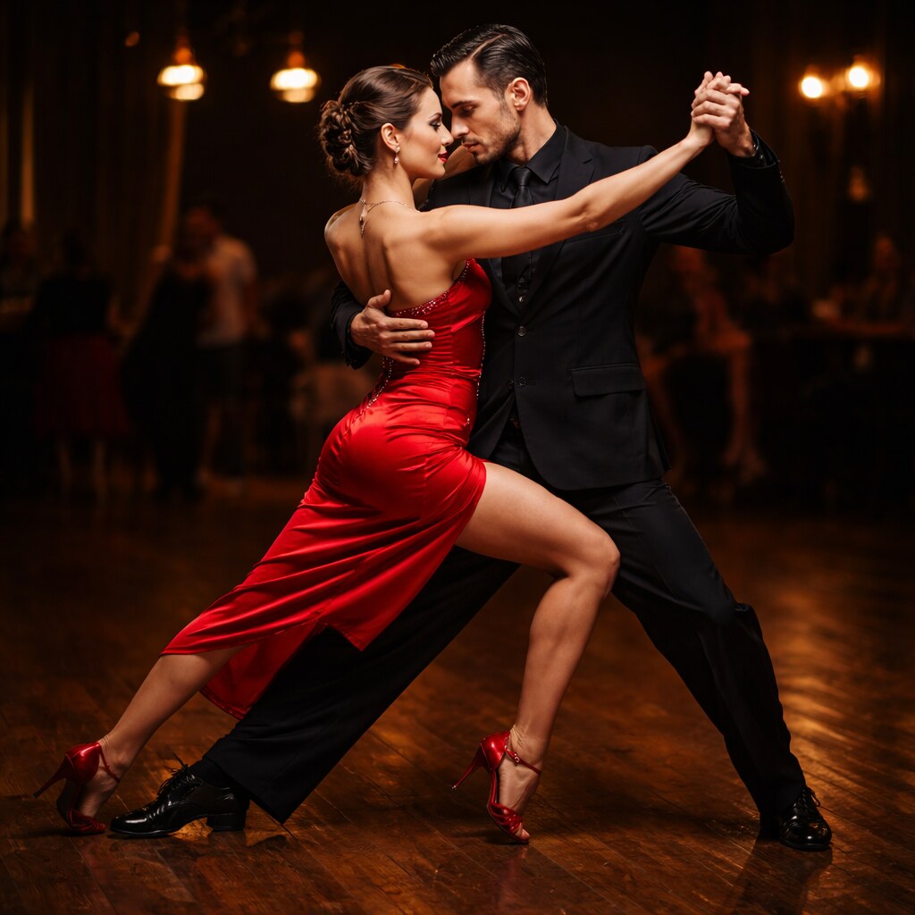 Generated image of tango dancers