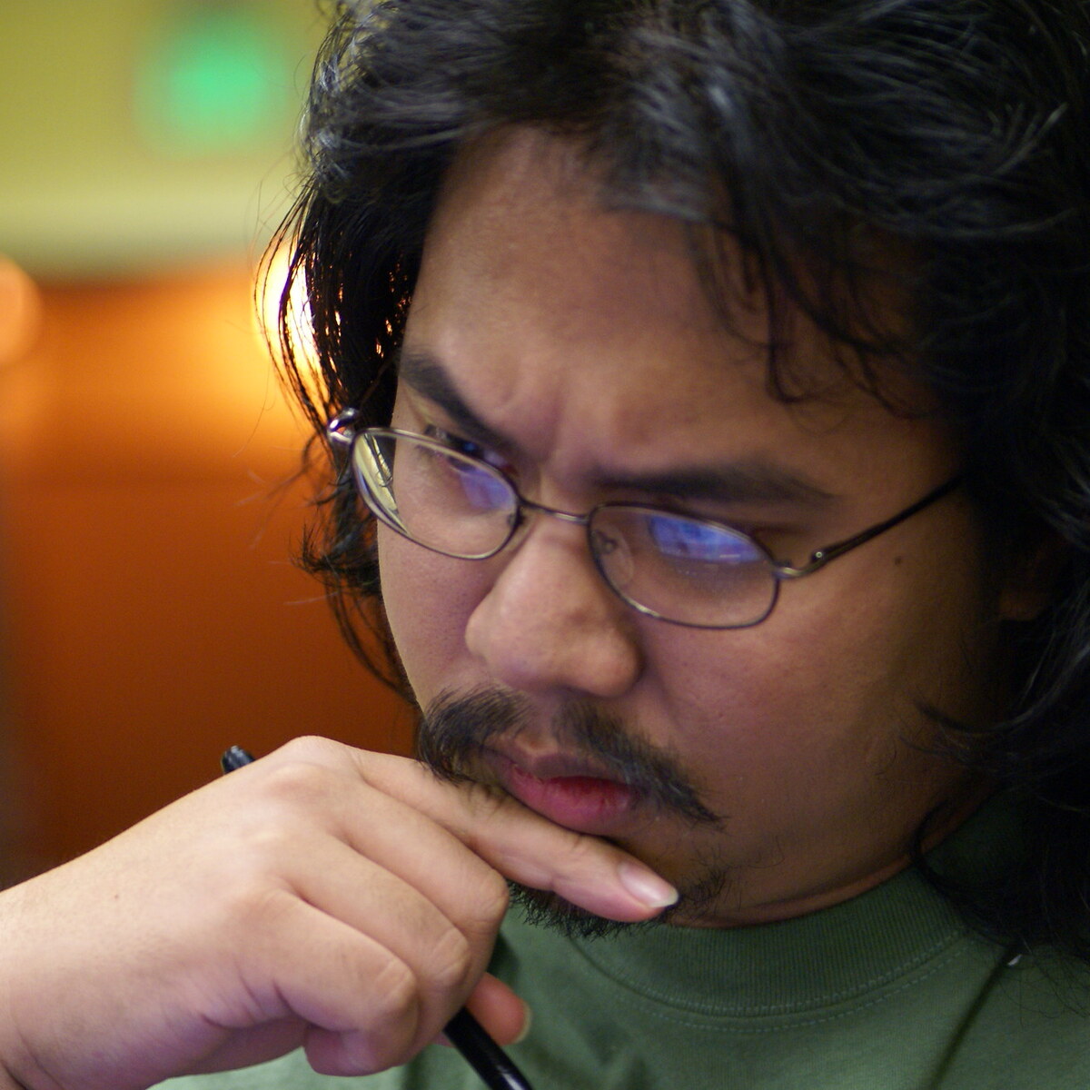 Photo of a man thinking